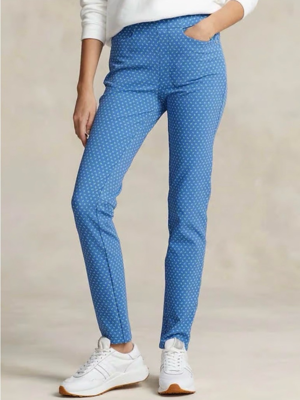 RLX Ralph Lauren Stretch Twill Athletic Ladies Pant Blue. Size 8. MSRP $188